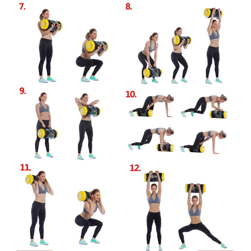 Weight Sandbag Boxing Fitness Workout Multi-Functional Training Sand Bag  High Intensity Exercises Power Bag