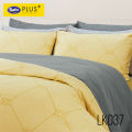 [Shock Price] Satin Plus Lucky Me  ชุดเซท ผ้าปูที่นอน 6 ฟุต ผ้าปูที่นอน 5 ฟุต 5 ชิ้น + ผ้านวม 100"x90"  หมอช้างxซาติน ของแท้100%. 