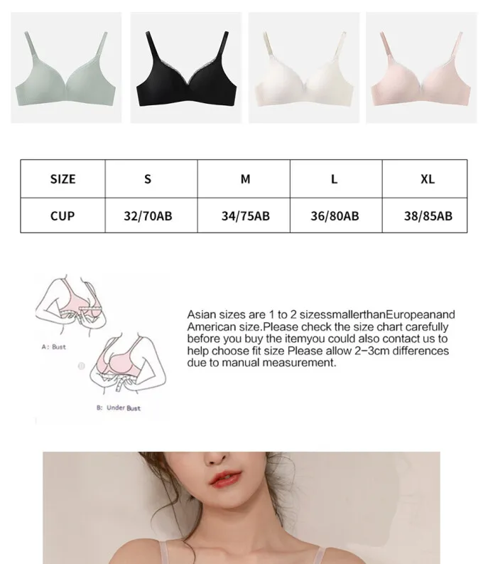 FallSweet Seamless Bras for Women Push Up Bras No Wire