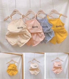 [HCM][MẪU MỚI] BỘ HAI DÂY BABY GIRLS CHẤT COTTON MỀM MÁT CHO BÉ YÊU 6-18KG. BIBO BABY SHOP Quần Áo Mùa Hè Cho Trẻ 1-4 Tuổi Size Sản Phẩm Cho Trẻ Từ 6-18Kg - Lazada