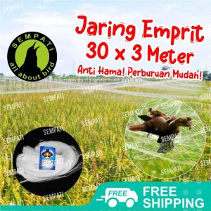 SEMPATI Jaring Burung Jaring Padi Jaring Sawah Jaring Emprit 012 3” 50 MD x100 YDS Jaring Perangkap Untuk Burung Tekukur Perkutut Dll