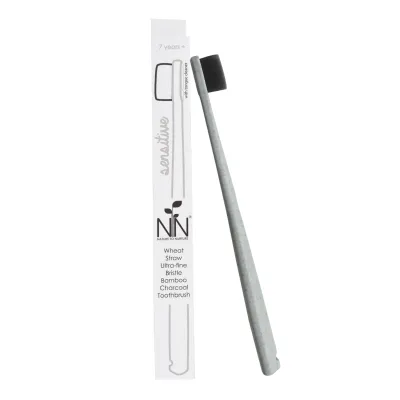 Nature to Nurture Wheat Straw Bamboo Charcoal Toothbrush for Kids | Ultra-Fine Bristles | 7+ Years