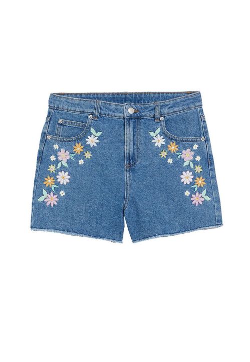 M&S Mom Denim Embroidered Shorts (6-16 Yrs) - T74/3138M | Lazada Singapore