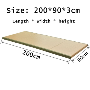 Japanese-style folding tatami floor mat Coconut palm mattress 90x200x3cm Single Non-Slip Mattress - for Back Pain Relief single mattress