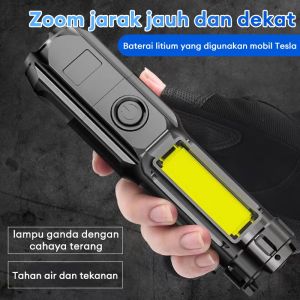 lampu senter mini led super terang Lampu Pencahayaan Tahan air luar ruangan USB Charger Untuk Camping Piknik Hiking