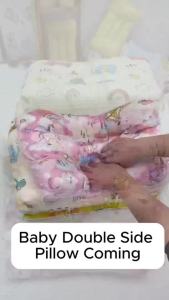 Toddler Pillow For Baby Neck Support Double Side Use Pillow Prevent Flat Head Sleeping Kid Pillow