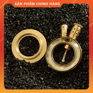Hộp Quẹt Bật Lửa Xăng TC09 Thủ Công Làm Bằng Đồng Nguyên Khối Đánh Lửa Retro Màu Vàng Dùng Xăng Bấc Đá Cao Cấp