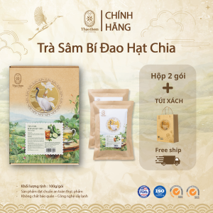 Trà Sâm Bí Đao Hạt Chia Thảo Thơm 1 Gói 100gram Nấu 5lit Nước Nguyên Liệu Sạch An Toàn