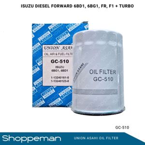 UNION ASAHI ISUZU DIESEL FORWARD 6BG1 6BD1 FR F1 TURBO OIL FILTER 1-13240161-0 1-13240123-0 GC-510