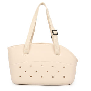 กระเป๋าทรงสี่เหลี่ยมมีหูหิ้วสะพายไหล่สัตว์เลี้ยงสำหรับสุนัขแมวแฟชั่นปรับได้กันน้ำและทนต่อการสึกหรอความจุขนาดใหญ่