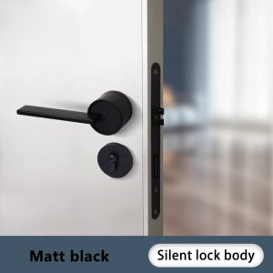 Split Door Lock Home Bedroom Silent Door Lock Indoor Door Anti-theft Lock Bathroom Zinc Alloy Solid Wood Door Handle Lock