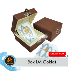 Box Emas Antam Premium / Kotak Emas Antam / Kotak Emas Antam Vinyl Jahit Manual Produk Lokal