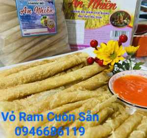 VỎ RAM CUỐN SẴN ĂN KÈM NEM NƯỚNG NHA TRANG LOẠI ĐẶC BIỆT