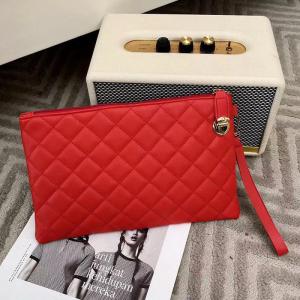 TQJ TAS TANGAN DOMPET CLUTCH HANDBAG POUCH DOMPET WANITA TAS SLETING + PENGUNCI RESLETING TAS - PUTIH