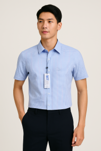 Áo sơ mi Việt Tiến tay ngắn