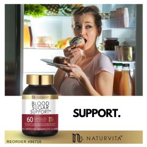 NATURVITA #96716 | EXPIRY: 4/2026 | Blood Sugar Support 60 Capsules
