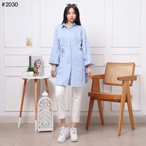 Vioren long Tunik atasan Wanita dewasa premium bahan cotton yokka one size (30)