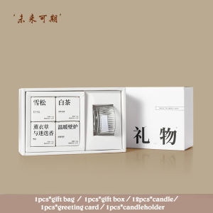 Scented Candle Gift Box Set Poetic Collection Natural Soy Wax SPA Essential Oil