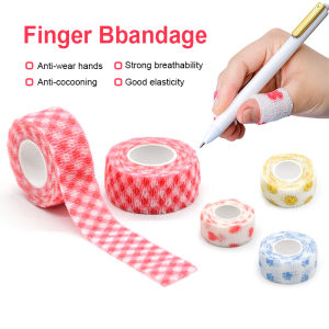 [Ready Stock] Finger Bandage Tape Elastic Wristband Tape Writing Protect Finger Cute Hand Bandage Sports Hand Bandage Decoration Student Stationery 手指胶带