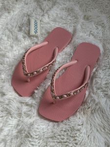 รองเท้าแตะหัวตัดร้อยโซ่Gooddyงานแฟชั่นหรูหราพื้นยางทนมาก(ส่งไวส่งเร็วส่งจากไทย)🔥🔥🩴