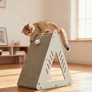 Cat Scratching Board & Bed 2-in-1 Vertical Large Corrugated Cardboard Wear-Resistant