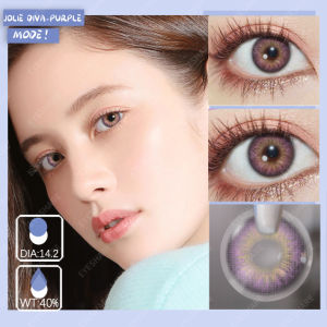 Fashion 1pair Fashionable Soft Big Eye Makeup Coloured Contact Lenses