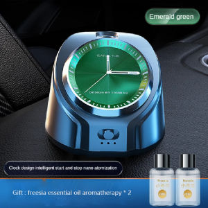 Smart Car Waterless Rechargeable Clock Essential Oil Nebulizer Diffuser 10 ML