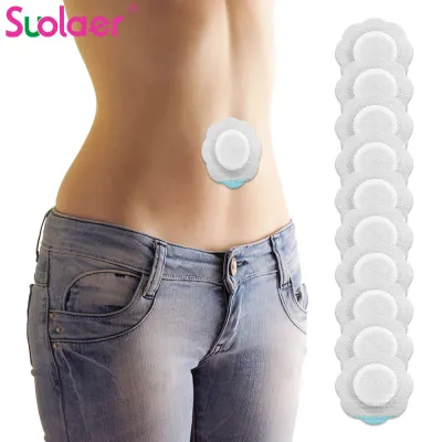 Suolaer 10-50Pcs Disposable Castor Oil Pack Wrap Highly Absorbent Belly Button Patches Self-Adhesive Castor Oil Pads