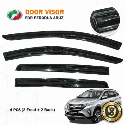 (4 PCS) Mugen Air Press Window Door Visor For Bezza Aruz Waja Axia Persona Saga Myvi Kancil Preve Alza Viva Kening Wira