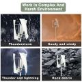 Wind turbine vertical-axis lighting for household street lamps. Micro wind-driven startup. Solar energy complementation. Magnetic levitation power generation.. 