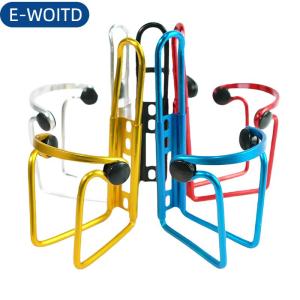 E-WOITD  1PC hợp kim nhôm xe đạp leo núi chai có thể lồng khung đi xe đạp uống nước cup giá phụ kiện MTB xe đạp nước chai chủ