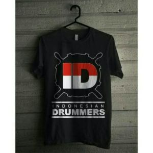Kaos T Shirt Pria Indonesia Drummer