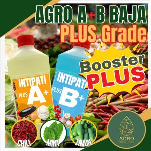Agro 2L Baja AB PLUS Pati Extra booster Fertigasi Hidroponik&tanaman tanah Fertilizer AB hydroponic & soil planting