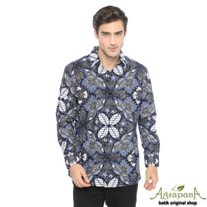 AR1B Agrapana Original Nala Hem Kemeja Baju Batik Pria Terbaru Lengan Panjang Cowok Modern Pekalongan Anak Muda Mewah Dewasa Kondangan Asli Laki laki Kerja Premium Ori