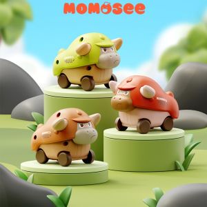Momosee Mainan 1Pcs Anak Tekan Pencet Merangkak Mainan Anak Mobil Tekan Tanpa Baterai WJ11