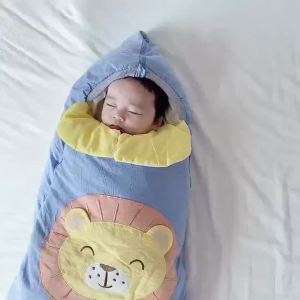2025 ถุงนอนเด็กฤดูใบไม้ร่วงและฤดูหนาวผ้าฝ้ายแท้เด็กแรกเกิดหนาป้องกันการกระโดดผ้าห่มออกไปให้ความอบอุ่นผ้าห่มป้องกันการเตะสำหรับทารกแรกเกิด