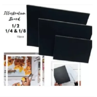 Black & white illustration board School & office suplies size 1/8 - 1/4 - 1/2