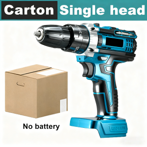 【100% Original】Makita 299V Cordless Electric Drill Heavy Duty LED Light Impact Screwdriver Drill 2 Lithium Batteries Multi-Function Electric Hand Drill Power Tool Set Home Improvement for Wood Working Machine for Motorcycle