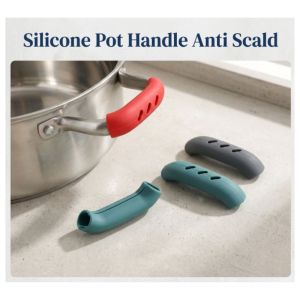 Silicone Pot Handle Anti Scald Multifunctional Frying Pan Handle Sleeve High-Temperature Resistant Sand Pot Handle