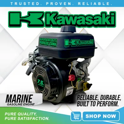 K-210M Kawasaki Gasoline Engine | MARINE ENGINE | High Speed at 3600RPM | 7.5HP