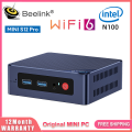 Beelink MINI S12 Pro N100 MINI PC DDR4 16G+500G NVME SSD Wifi 6 Bluetooth 5.2 RJ45 MINI S12 N95 8G+256G Ser5 MAX 5800H 16G+500G desktop Gaming Computer Dual Screen 1-year warranty. 