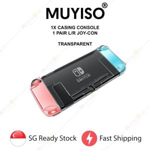 MUYISO🇸🇬 Nintendo Switch OLED Crystal Case Transparent Hard Casing For OLED | SWITCH | SWITCH 2