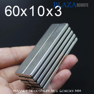 STRONG MAGNET SUPER KUAT NEODYMIUM KOTAK N52 NdFeB SQUARE 60x10x3 MM