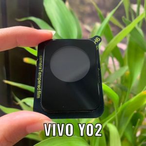 VIVO Y02 VIVO Y02T tempered frame black anti gores kaca camera tempred lens guard kamera