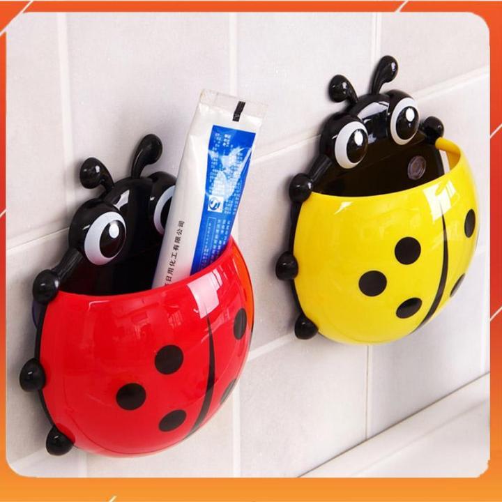 Hộp Đựng Bàn Chải Hình Con Bọ Rùa Cực Cute Trong Phòng Tắm Đáng Yêu. 