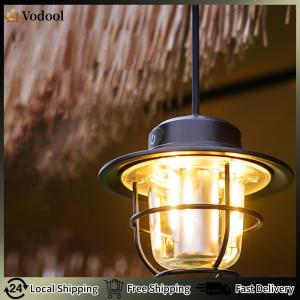 【Vodool】LED Hanging Lantern Stepless Dimming 200LM Portable Camping Light Type-C USB Rechargeable for Hiking Fishing Emergency