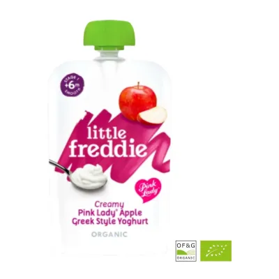 Little Freddie Creamy Pink Lady Apple Greek Style Yoghurt 100G