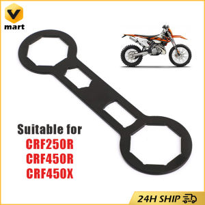 46-50mm Motorcycle Fork Cap Wrench Tool For KTM HUSQVARNA KAWASAKI SUZUKI YAMAHA Honda CRF150R/RB CRF250R/RX CRF250X CRF450L/R Motorcycle 46/50mm Fork Cap Wrench Tool Front Remove Wrench