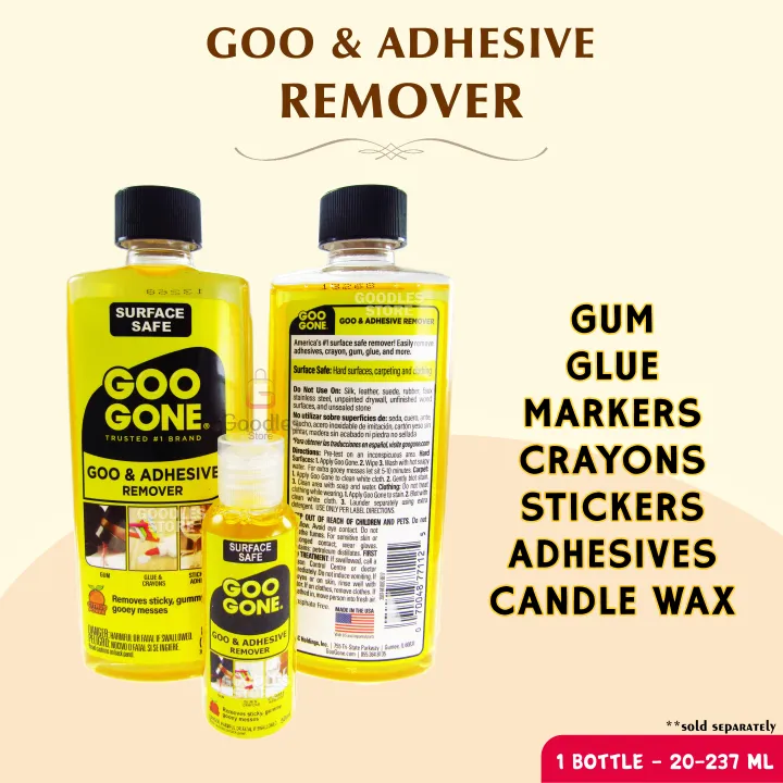 Goo Gone Original Adhesive Remover Crayon Remover Gum Remover Glue ...