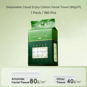 [Ready Stock] AMORTALS Korea Facial Tissue Cleansing Towel Wipes 70Pcs 100g/㎡ 尔木萄卷筒洗脸巾100g/㎡ 一次性卷筒除菌杀菌抽取式加厚卸妆洁面巾 爾木萄洗臉巾